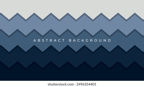 dark blue zig zag papercut background design