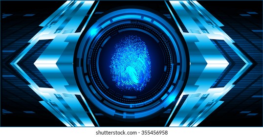 dark blueLight Abstract Technology background for computer graphic website internet and business. illustration. abstract digital. infographics. motion move neon. fingerprint. scanning. Hand print.
