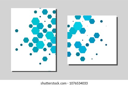 Dark BLUEvector background for presentations. Beautiful colored sample in A4 size. Pattern for ads, leaflets, labels of your business.