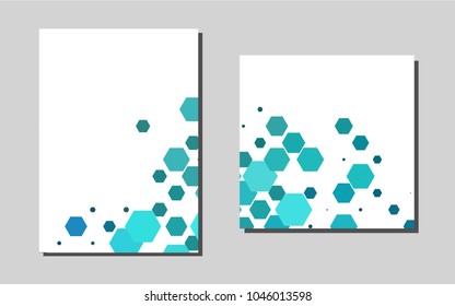 Dark BLUEvector background for presentations. Blurred decorative design in abstract style with textbox. Pattern can be used as a template for calendars.