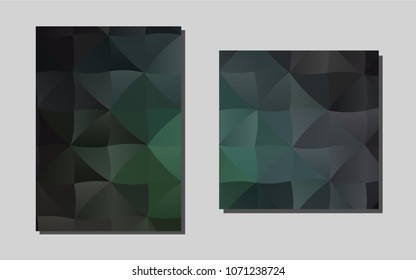 Dark BLUEvector background for presentations. Booklet with textbox on colorful abstract background. Beautiful design for cover of notepads.