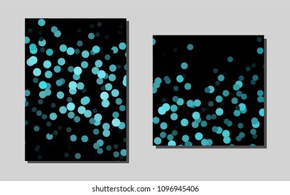 Dark BLUEvector background for presentations. Glitter abstract design concept with text box. New design for a poster, banner of your website.