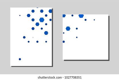Dark BLUEvector background for presentations. Modern abstract design concept with colorful gradient. Pattern for beautiful business cards, folders.