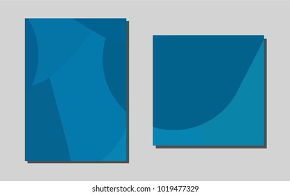 Dark BLUEvector banner for websites. Beautiful colored sample in A4 size. The pattern can be used for any ad, booklets.