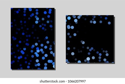 Dark BLUEvector banner for websites. Beautiful colored sample in A4 size. Pattern for ads, leaflets, labels of your business.