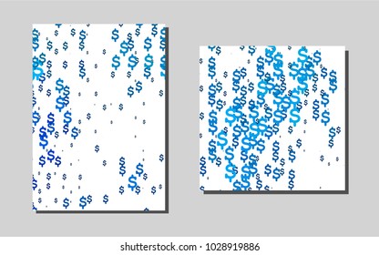 Dark BLUEvector banner for websites. Blurred decorative design in abstract style with textbox. Beautiful design for cover of notepads.