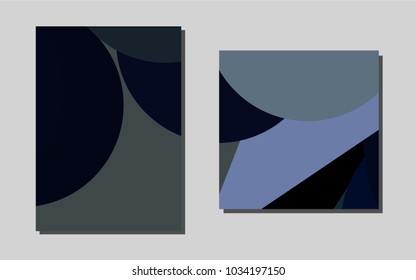 Dark BLUEvector banner for websites. Blurred decorative design in abstract style with textbox. Completely new template for your brand book.