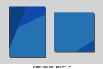 Dark BLUEvector banner for websites. Blurred decorative design in abstract style with textbox. Completely new template for your brand book.