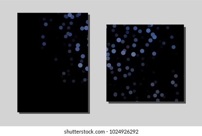 Dark BLUEvector banner for websites. Booklet with textbox on colorful abstract background. Beautiful design for cover of notepads.
