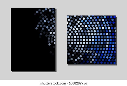 Dark BLUEvector banner for websites. Booklet with textbox on colorful abstract background. Pattern for ads, leaflets, labels of your business.