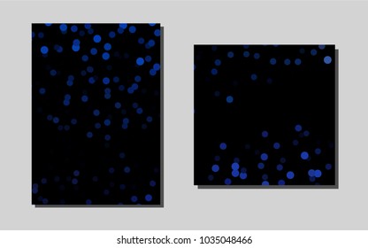 Dark BLUEvector banner for websites. Modern abstract design concept with colorful gradient. Beautiful design for cover of notepads.