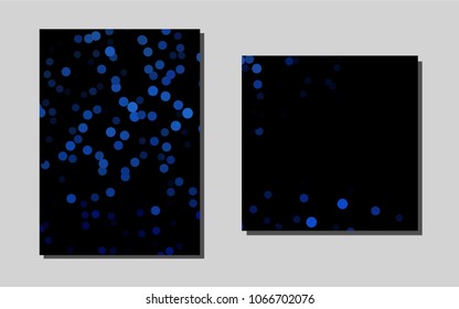 Dark BLUEvector banner for websites. Web interface on abstract background with colorful gradient. The pattern can be used for any ad, booklets.