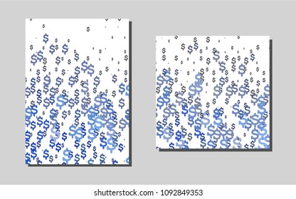 Dark BLUEvector banner for websites. Web interface on abstract background with colorful gradient. Pattern can be used as a template for calendars.