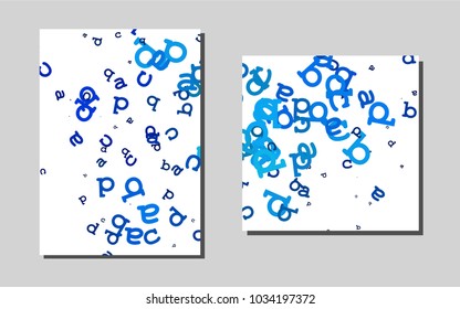 Dark BLUEvector brochure for ui, ux design. Modern abstract design concept with colorful gradient. Pattern can be used as a template for calendars.