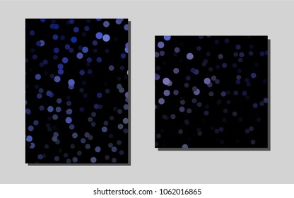 Dark BLUEvector brochure for ui, ux design. Blurred decorative design in abstract style with textbox. New design for a poster, banner of your website.