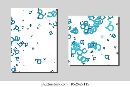 Dark BLUEvector brochure for ui, ux design. Blurred decorative design in abstract style with textbox. The pattern can be used for any ad, booklets.