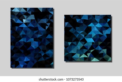 Dark BLUEvector brochure for ui, ux design. Modern abstract design concept with colorful gradient. Completely new template for your brand book.