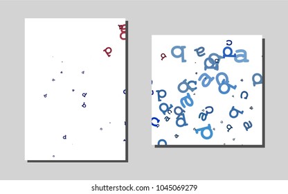 Dark BLUEvector cover for Envelopes. Beautiful colored sample in A4 size. Pattern for ads, leaflets, labels of your business.