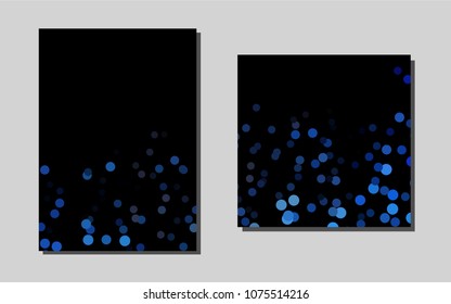 Dark BLUEvector cover for Envelopes. Beautiful colored sample in A4 size. New design for a poster, banner of your website.