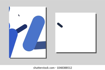 Dark BLUEvector cover for Envelopes. Glitter abstract design concept with text box. Pattern for beautiful business cards, folders.