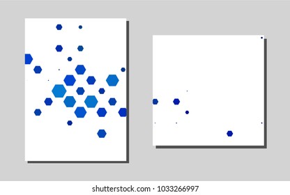 Dark BLUEvector cover for Envelopes. Web interface on abstract background with colorful gradient. Pattern can be used as a template for calendars.