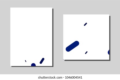 Dark BLUEvector cover for Envelopes. Web interface on abstract background with colorful gradient. Pattern for beautiful business cards, folders.