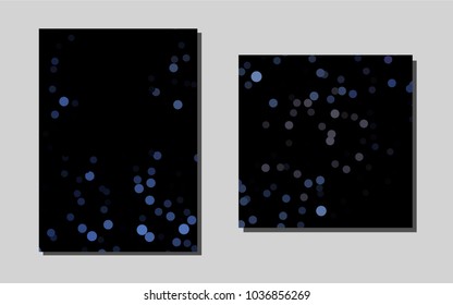 Dark BLUEvector layout for Leaflets. Modern abstract design concept with colorful gradient. New design for a poster, banner of your website.