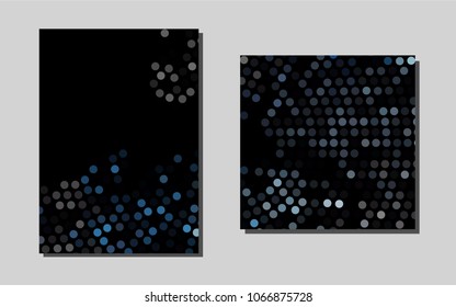 Dark BLUEvector layout for Leaflets. Modern abstract design concept with colorful gradient. Pattern for beautiful business cards, folders.