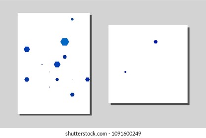 Dark BLUEvector layout for Leaflets. Modern abstract design concept with colorful gradient. New design for a poster, banner of your website.