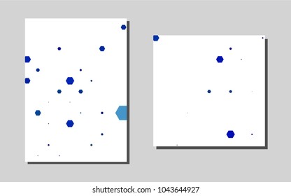 Dark BLUEvector layout for Leaflets. Web interface on abstract background with colorful gradient. Pattern for ads, leaflets, labels of your business.
