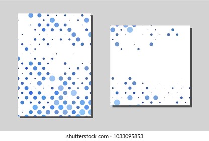 Dark BLUEvector pattern for posters. Abstract booklet on colored background with gradient. Pattern can be used as a template for calendars.