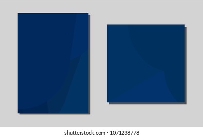 Dark BLUEvector pattern for posters. Beautiful colored sample in A4 size. Beautiful design for cover of notepads.