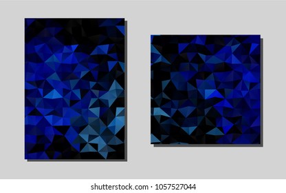 Dark BLUEvector pattern for posters. Booklet with textbox on colorful abstract background. Pattern for ads, leaflets, labels of your business.