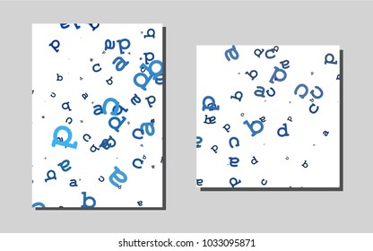 Dark BLUEvector pattern for posters. Web interface on abstract background with colorful gradient. Beautiful design for cover of notepads.