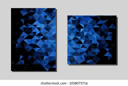 Dark BLUEvector pattern for posters. Web interface on abstract background with colorful gradient. The pattern can be used for any ad, booklets.