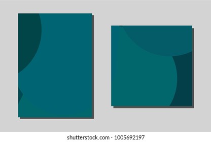 Dark BLUEvector template for landing pages. Web interface on abstract background with colorful gradient. Completely new template for your brand book.