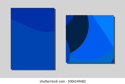 Dark BLUEvector template for landing pages. Blurred decorative design in abstract style with textbox. Pattern can be used as a template for calendars.