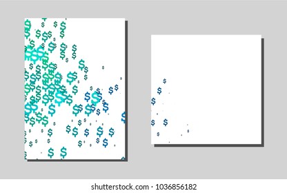 Dark BLUEvector template for landing pages. Web interface on abstract background with colorful gradient. The pattern can be used for any ad, booklets.