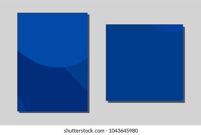 Dark BLUEvector template for landing pages. Web interface on abstract background with colorful gradient. Completely new template for your brand book.