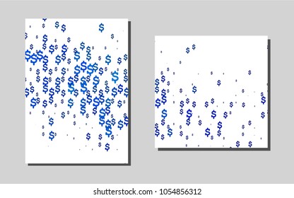 Dark BLUEvector template for landing pages. Web interface on abstract background with colorful gradient. Completely new template for your brand book.