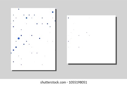 Dark BLUEvector template for landing pages. Glitter abstract design concept with text box. Pattern for ads, leaflets, labels of your business.