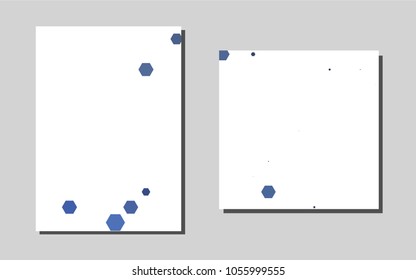 Dark BLUEvector template for landing pages. Blurred decorative design in abstract style with textbox. The pattern can be used for any ad, booklets.