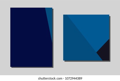 Dark BLUEvector template for landing pages. Glitter abstract design concept with text box. Pattern can be used as a template for calendars.