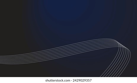 Dark blur abstract gradient background wallpaper design vector image with curve line for backdrop or presentation