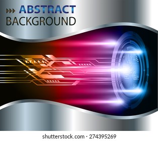 dark borange purple blue Light Abstract Technology background computer graphic website internet business circuit. vector illustration. text box Brochure.banner flyer magazine Design label.infographic