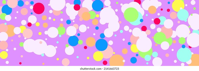 Dark Bordo Green Indigo Red Wallpaper. Pink Rainbow Vibrant Children Violet Print. Kids Bright White Blue Beige Pastel Textile. Color Purple Circles Multicolor Yellow Play Background.