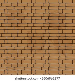 Dark brick wall pattern featuring uniform, horizontally aligned rectangular bricks