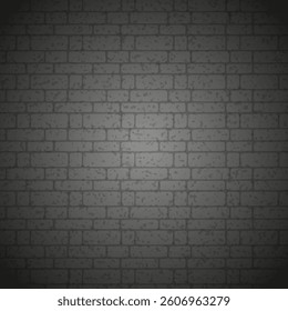 Dark brick wall pattern featuring uniform, horizontally aligned rectangular bricks