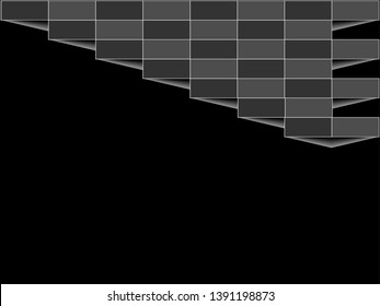 dark brick wall vector with black template you can use to presentation, printing or creative design or interior design in your home
