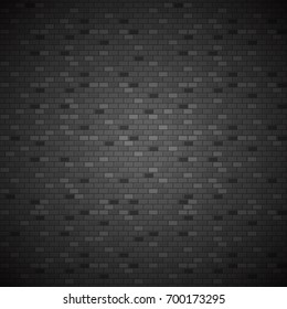Dark brick wall vector illustration